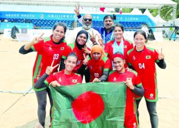 Double Victory for Bangladesh at the Asian Beach Games 1 Bangladesh make winning start in Asian Beach kabaddi