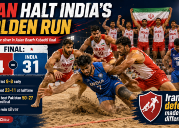 Iran Halt India's Golden Run as Men Settle for Silver in Asian Beach Kabaddi Final 1 Iran Beat India to Win Asian Beach Kabaddi Gold