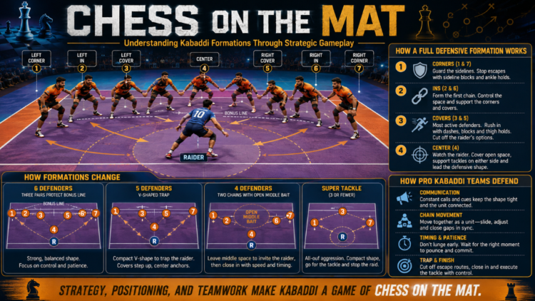 Chess on the Mat: Understanding Kabaddi Formations Through Strategic Gameplay 1 Understanding Kabaddi Formations and Defensive Strategies