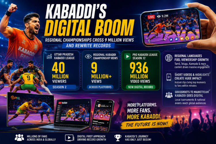 Kabaddi’s Digital Boom: Regional Championships Cross 9 Mln. Views