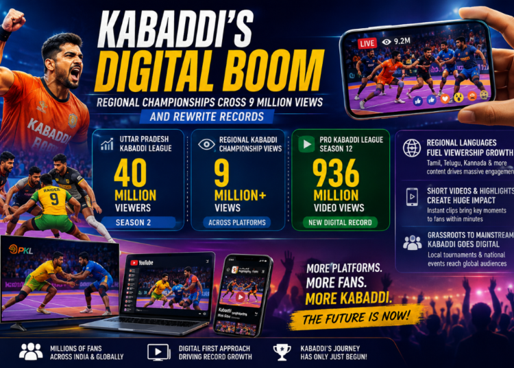 Kabaddi’s Digital Boom: Regional Championships Cross 9 Mln. Views
