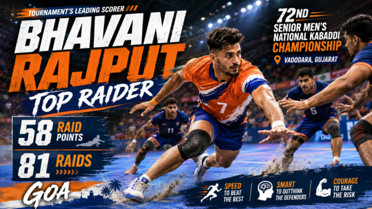 National Men's Kabaddi Championship: Goa’s Bhavani Rajput Rules Senior Nationals with a Staggering 58 Point Blitz 1 Bhavani Rajput Top Raider at 72nd Senior National Kabaddi Championship