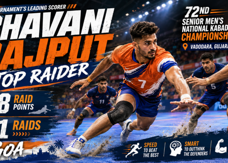 Bhavani Rajput Top Raider at 72nd Senior National Kabaddi Championship