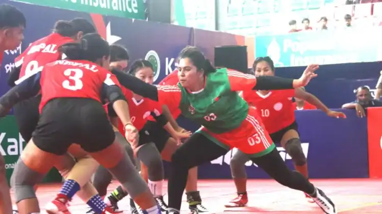 Women's Kabaddi Test Series: Bangladesh Move Ahead With Third Match Victory 1 Bangladesh Women Seal Kabaddi Test Series Victory Over Nepal