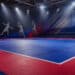 Asian Games kabaddi mat in a modern indoor arena for tactical analysis