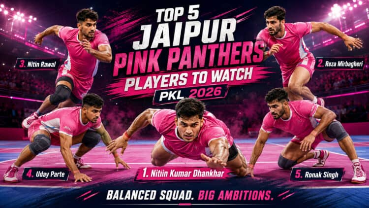 Pro Kabaddi League: Top 5 Jaipur Pink Panthers Players to Watch in PKL 2026 1 Top 5 Jaipur Pink Panthers Players to Watch in PKL 2026