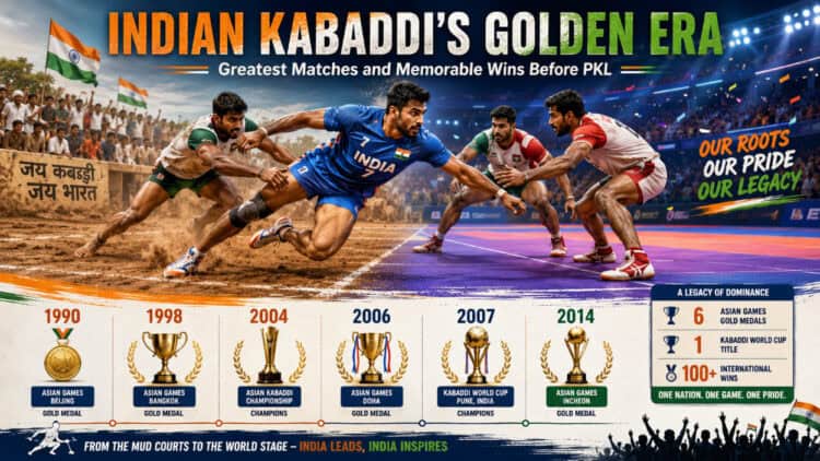 Indian Kabaddi’s Golden Era: Greatest Wins Before PKL
