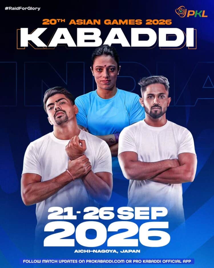 India Announce Kabaddi Squads for Asian Games 2026