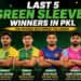 Last 5 Green Sleeve Winners in Pro Kabaddi League: Complete List of Top Raiders 2 Last 5 Green Sleeve Winners in PKL: Top Raiders Ranked