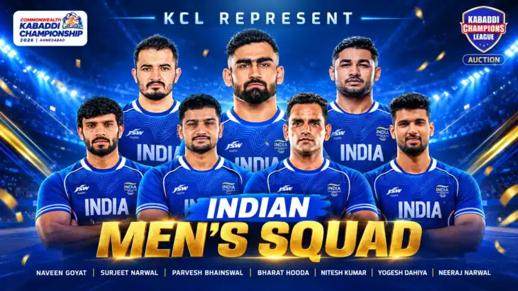 India Squad for Commonwealth Kabaddi Championship 2026